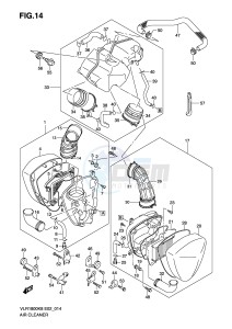 VLR1800 (E2) drawing AIR CLEANER