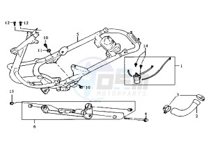 CINDERELLA - 50 cc drawing FRAME