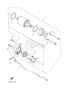 YBR125EGS YBR125G (43BL) drawing STARTING MOTOR