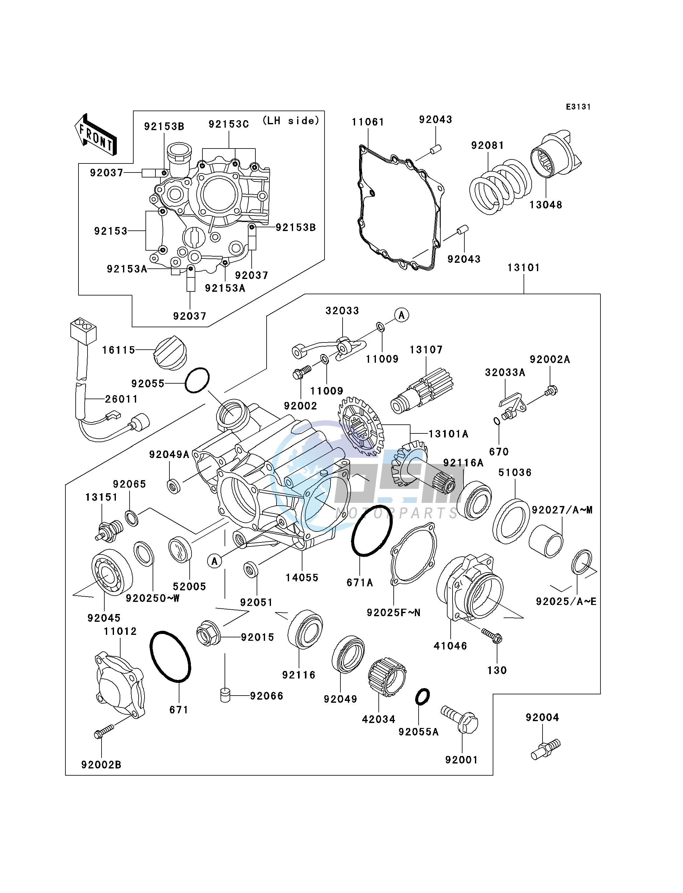 FRONT BEVEL GEAR