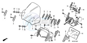 ST1300A9 UK - (E / ABS MKH MME) drawing WIND SCREEN