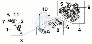 CRUISYM a 125 (LV12W3Z1-EU) (E5) (M3) drawing INLET PIPE