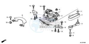 CBR600RRD CBR600RR UK - (E) drawing STEERING DAMPER