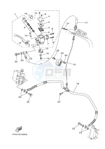 YFM700R YFM700RE RAPTOR 700R (1PE6 1PE7 1PE8) drawing FRONT MASTER CYLINDER