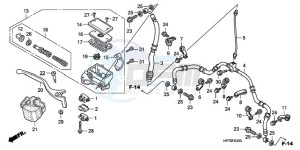 TRX420FPA9 Australia - (U) drawing FR. BRAKE MASTER CYLINDER