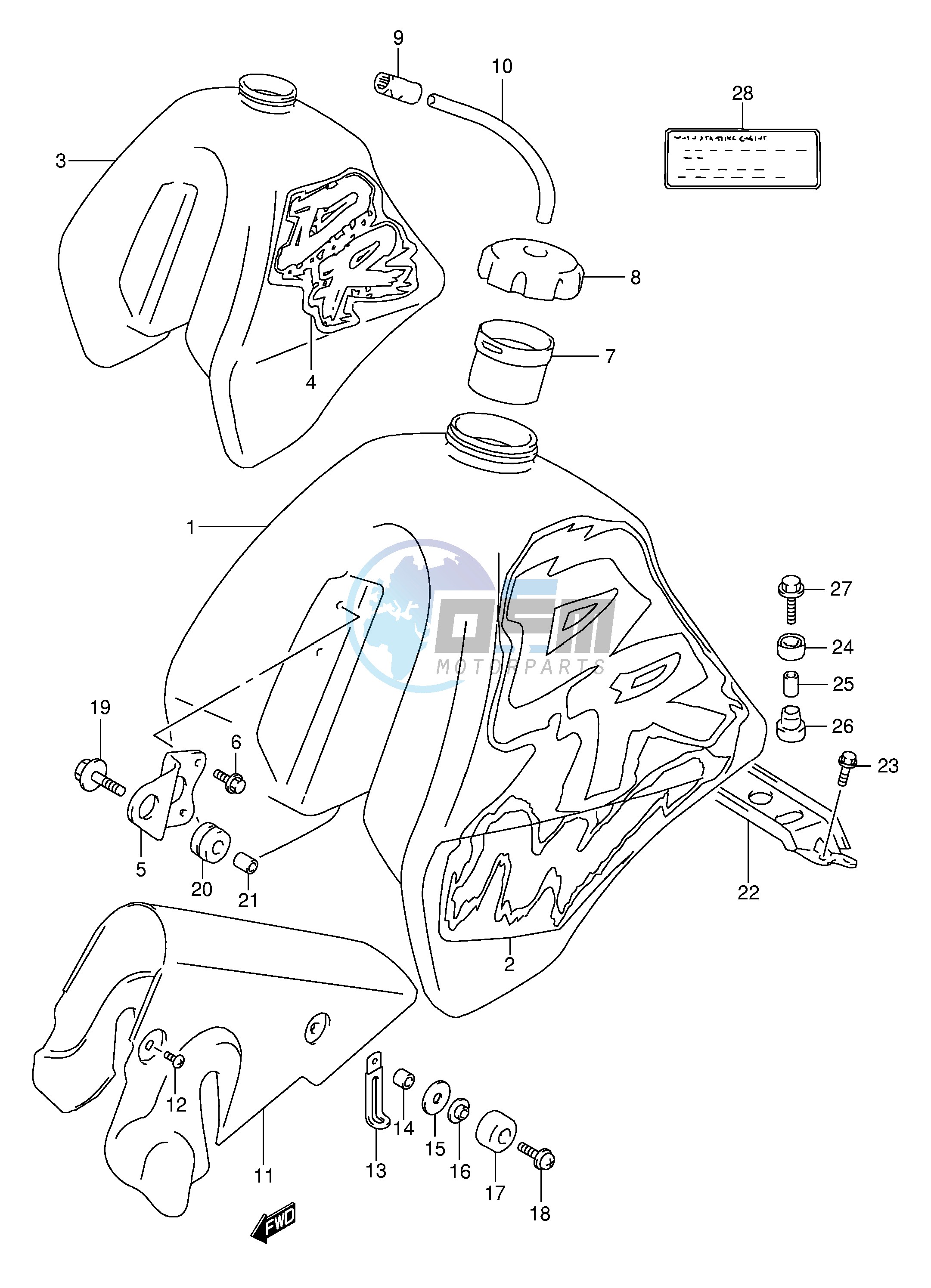 FUEL TANK (MODEL N P)