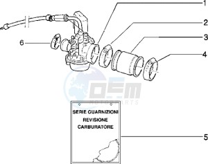 Typhoon 125 XR drawing Carburettor