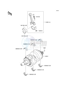 ER 650 A [ER-6N (AUSTRALIAN] (A6F-A8F) A7F drawing CRANKSHAFT