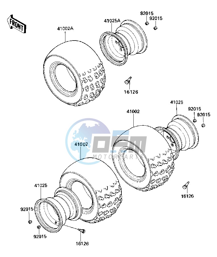 WHEELS TIRES -- 84-85 C2_C3- -