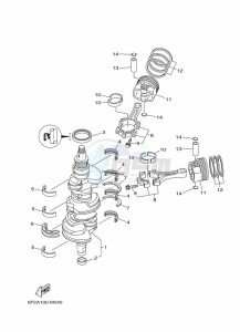 F250TUR-2012 drawing CRANKSHAFT--PISTON