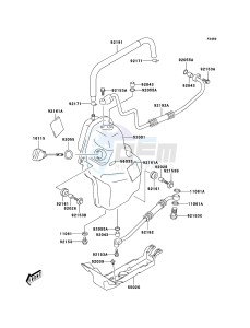 KFX400 KSF400A6F EU drawing Oil Tank