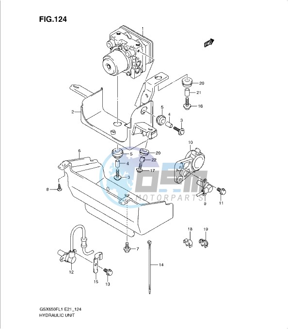 HYDRAULIC UNIT (GSX650FUAL1 E21)