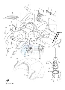 FZ1-N FZ1 (NAKED) 1000 (1EC4 1EC5 1EC6) drawing FUEL TANK