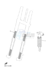 YZ450F (33DD 33DE 33DF 33DG) drawing ALTERNATE FOR CHASSIS