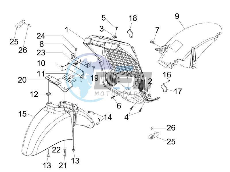 Wheel housing - Mudguard