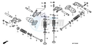 XL700V9 ED drawing CAMSHAFT/VALVE