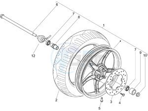 Liberty 50 4t Delivery drawing Front wheel