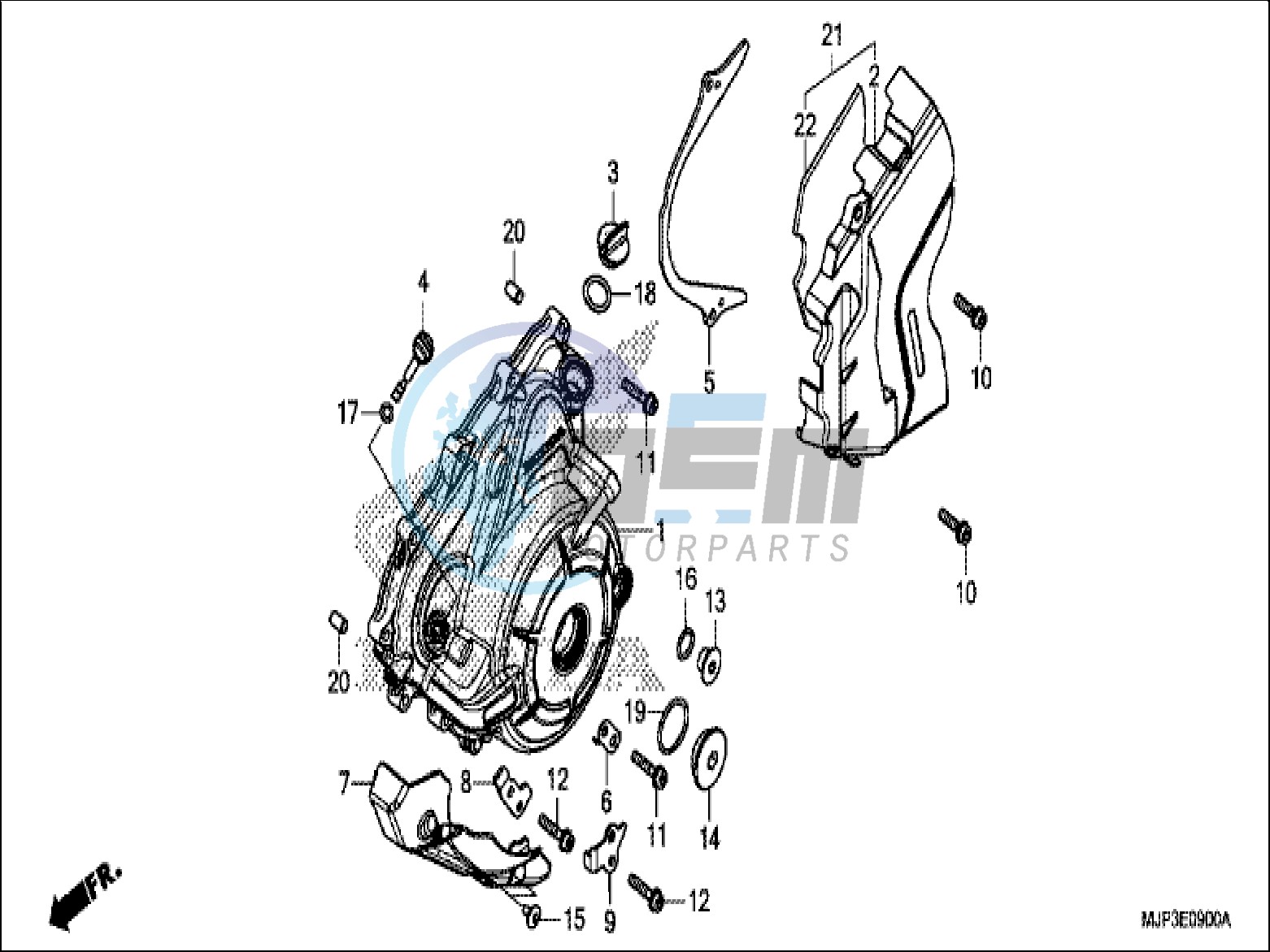 LEFT CRANKCASE COVER