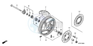 SH1259 Europe Direct - (ED) drawing FRONT WHEEL