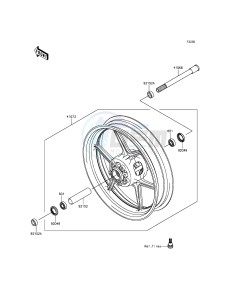 VERSYS_650_ABS KLE650FFF XX (EU ME A(FRICA) drawing Front Hub