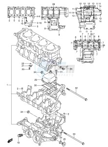 GSX-R600 (E2) drawing CRANKCASE