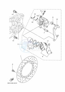 MWS155-A TRICITY 155 (BGD1) drawing REAR BRAKE CALIPER