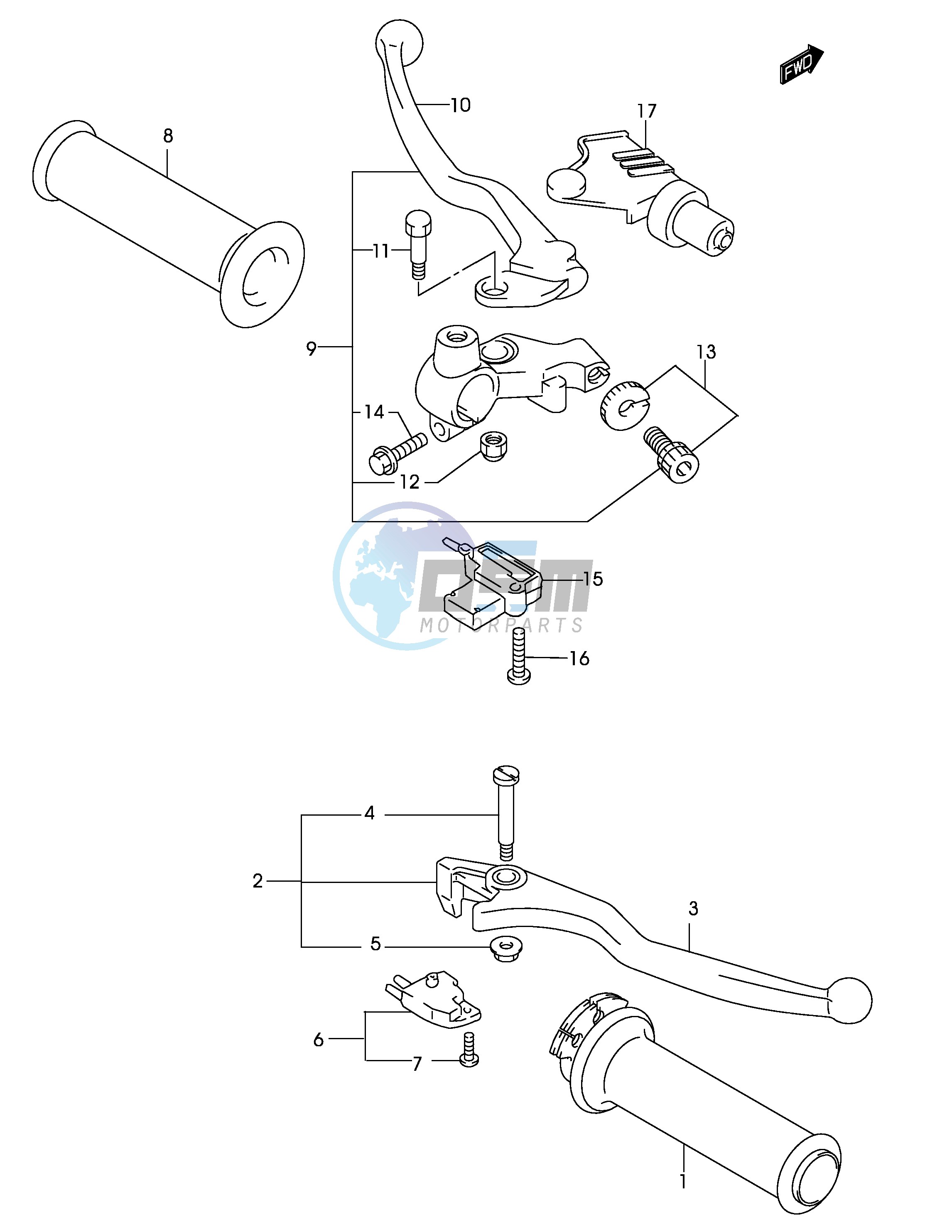 HANDLE LEVER (MODEL K2)