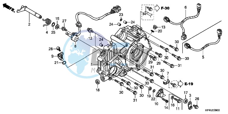 REAR CRANKCASE COVER