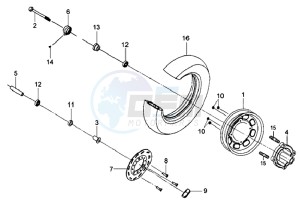 MIO 100 drawing FRONT WHEEL