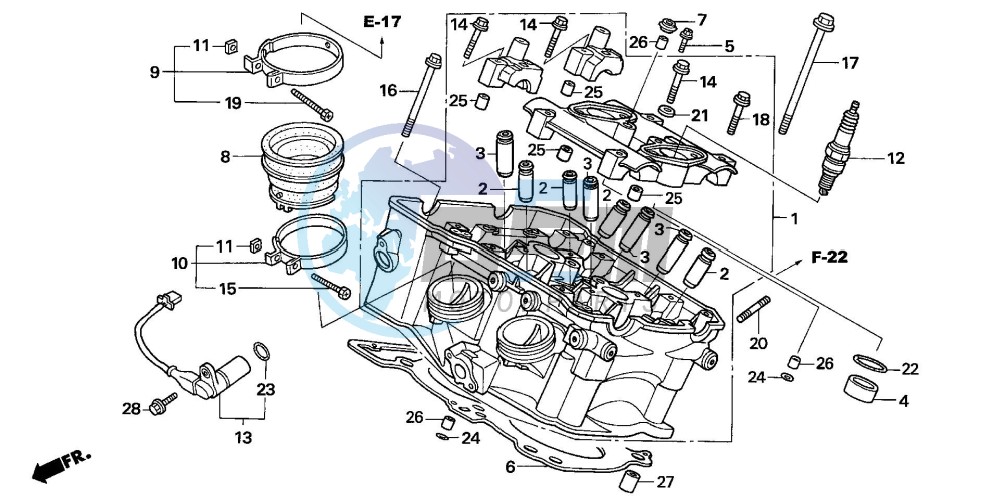 CYLINDER HEAD (REAR)