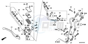 NC700XDC drawing FR. BRAKE MASTER CYLINDER (NC700XA/ XD)