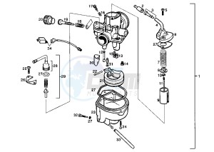 ATLANTIS LC - 50 cc drawing CARBURETOR