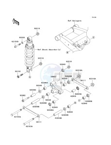 ZR 750 L [Z750 AU] (L7F-L8F) L8F drawing SUSPENSION