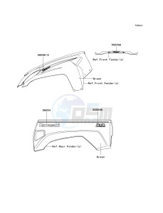 KRF 750 G [TERYX 750 FI 4X4] (G9F) G9F drawing DECALS-- GREEN- --- CN- -