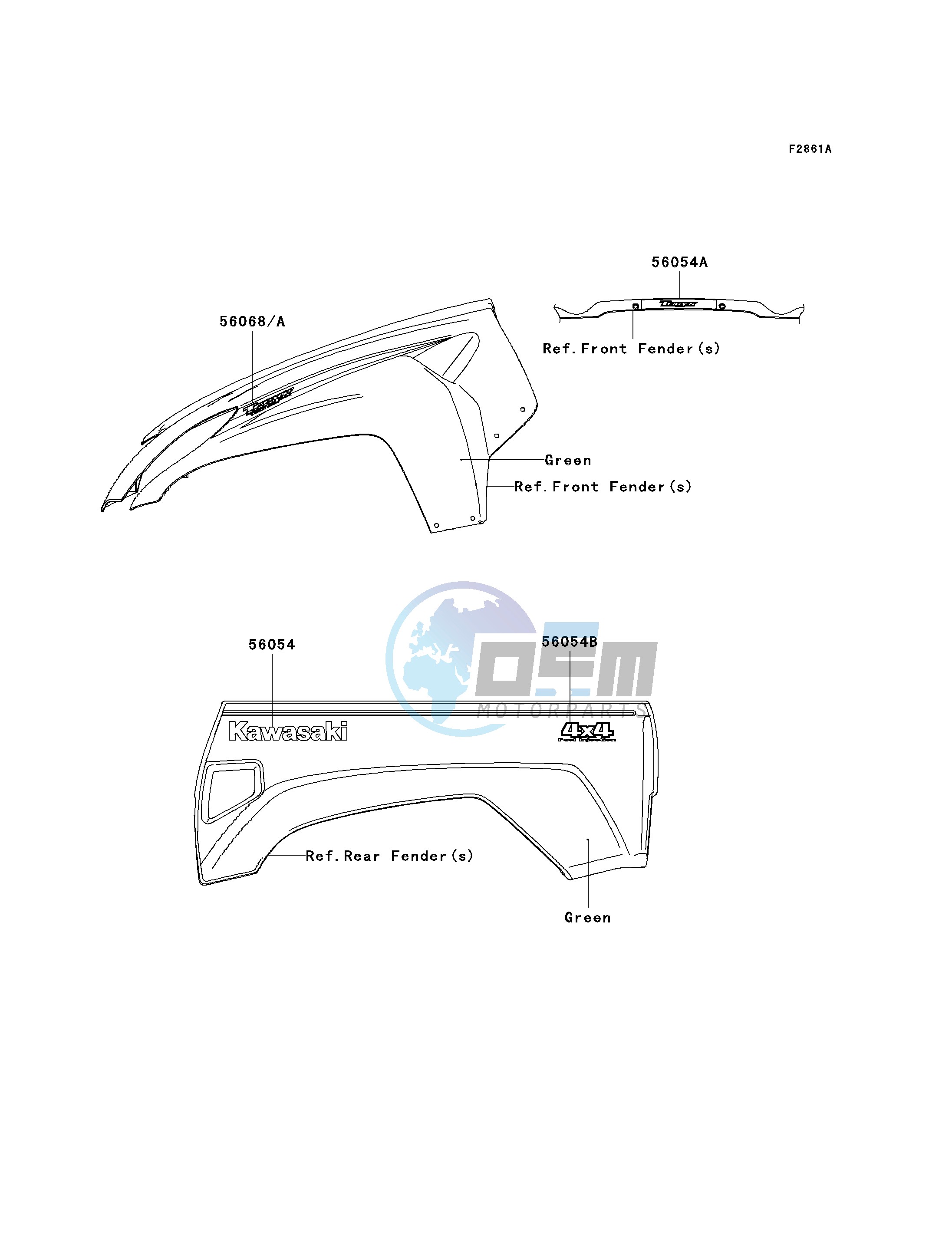 DECALS-- GREEN- --- CN- -