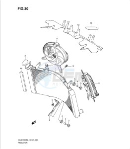 GSX1300R drawing RADIATOR