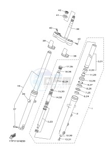 XVS950CU XV950 (2DE2) drawing FRONT FORK