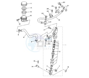 YZ LC-LW 80 drawing REAR MASTER CYLINDER