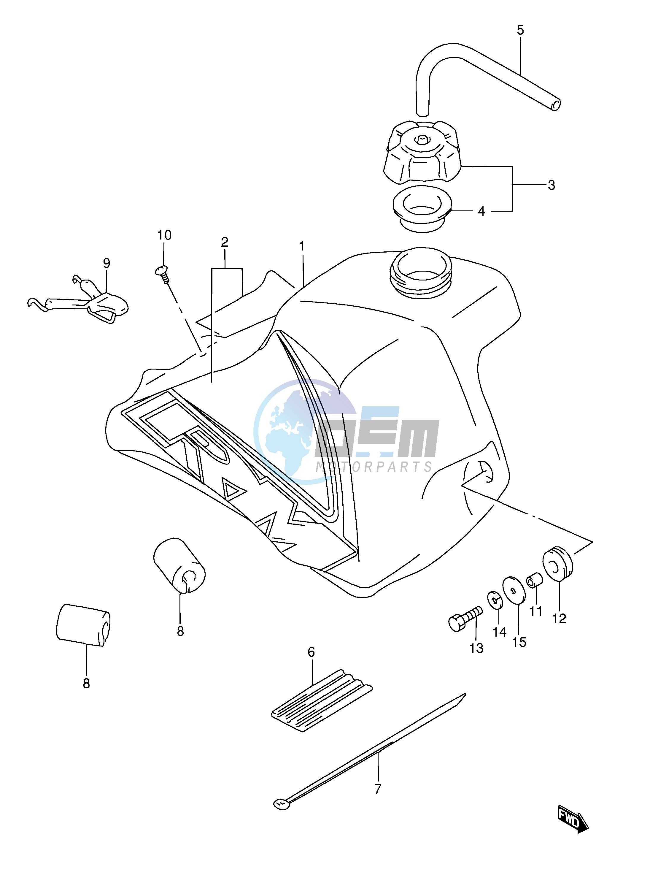 FUEL TANK (MODEL X)