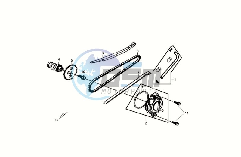 CHAIN / CHAIN TENSIONER / CHAIN GUIDE