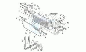 V 11 1100 Sport - Mandello Sport/Mandello drawing Oil cooler