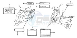 SCV100F LEAD drawing CAUTION LABEL