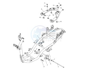 NS AEROX 50 drawing FRAME