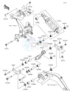 NINJA 650 EX650KHFA XX (EU ME A(FRICA) drawing Suspension/Shock Absorber