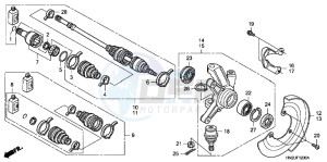 TRX500FAC drawing KNUCKLE