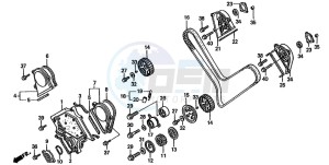 ST1100A drawing FRONT COVER/TIMING BELT