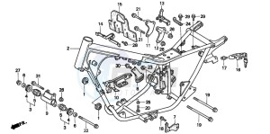 CMX250C REBEL drawing FRAME BODY