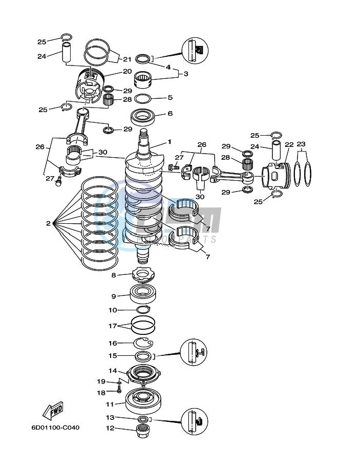 CRANKSHAFT--PISTON