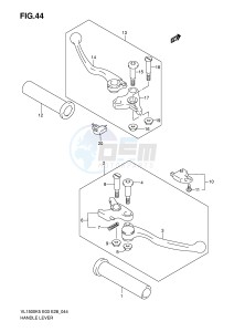 VL1500 (E3-E28) drawing HANDLE LEVER (MODEL K5 K6)