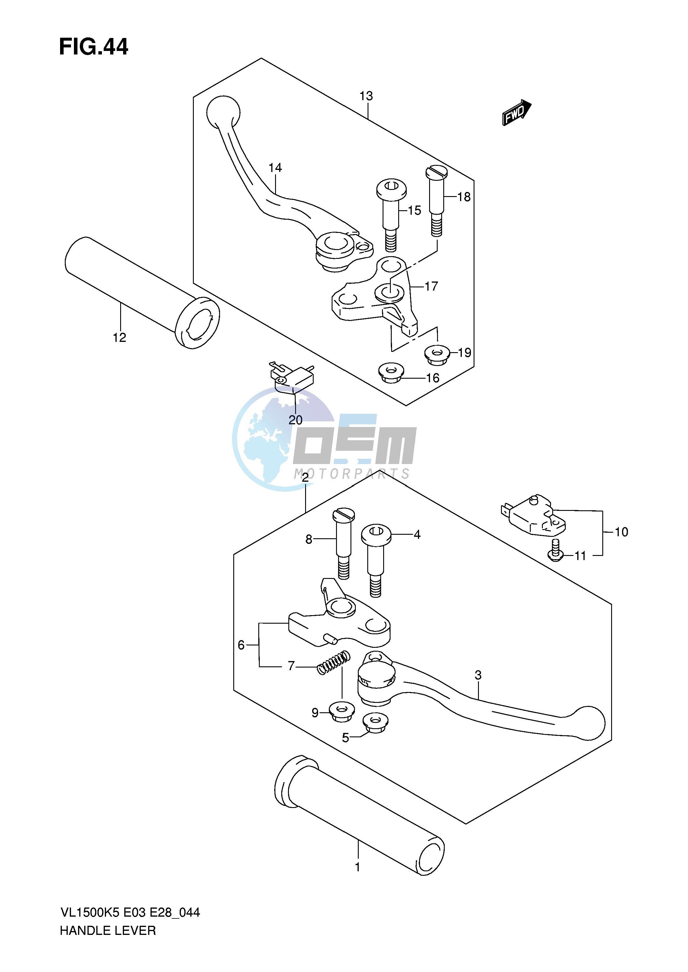 HANDLE LEVER (MODEL K5 K6)